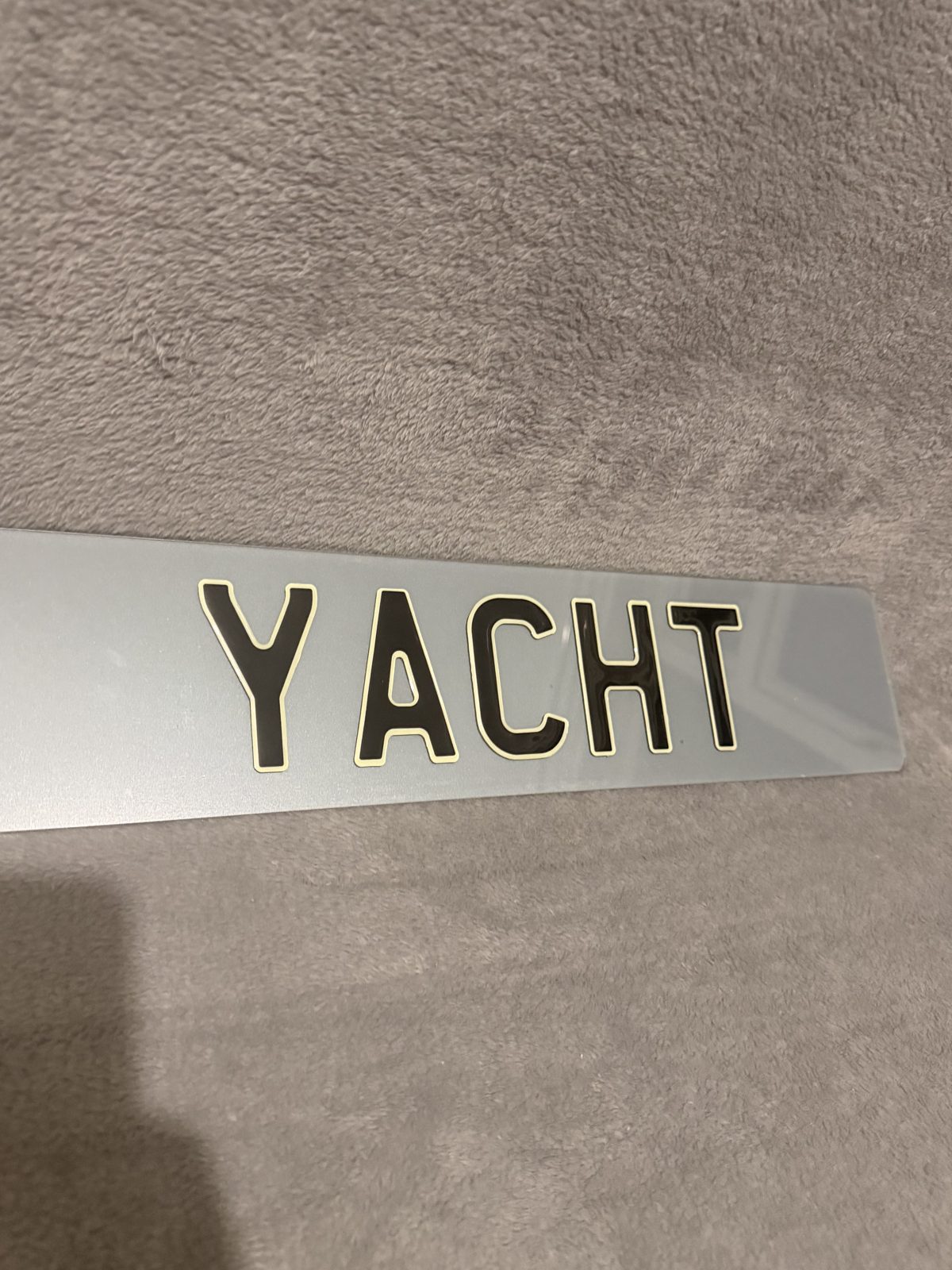 Number plates made by LLA Plates